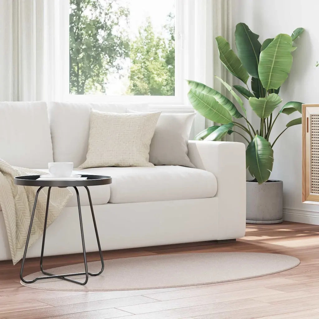 Tappeti per area Ovale HUARTE Sabbia 80 x 150 cm 4103628