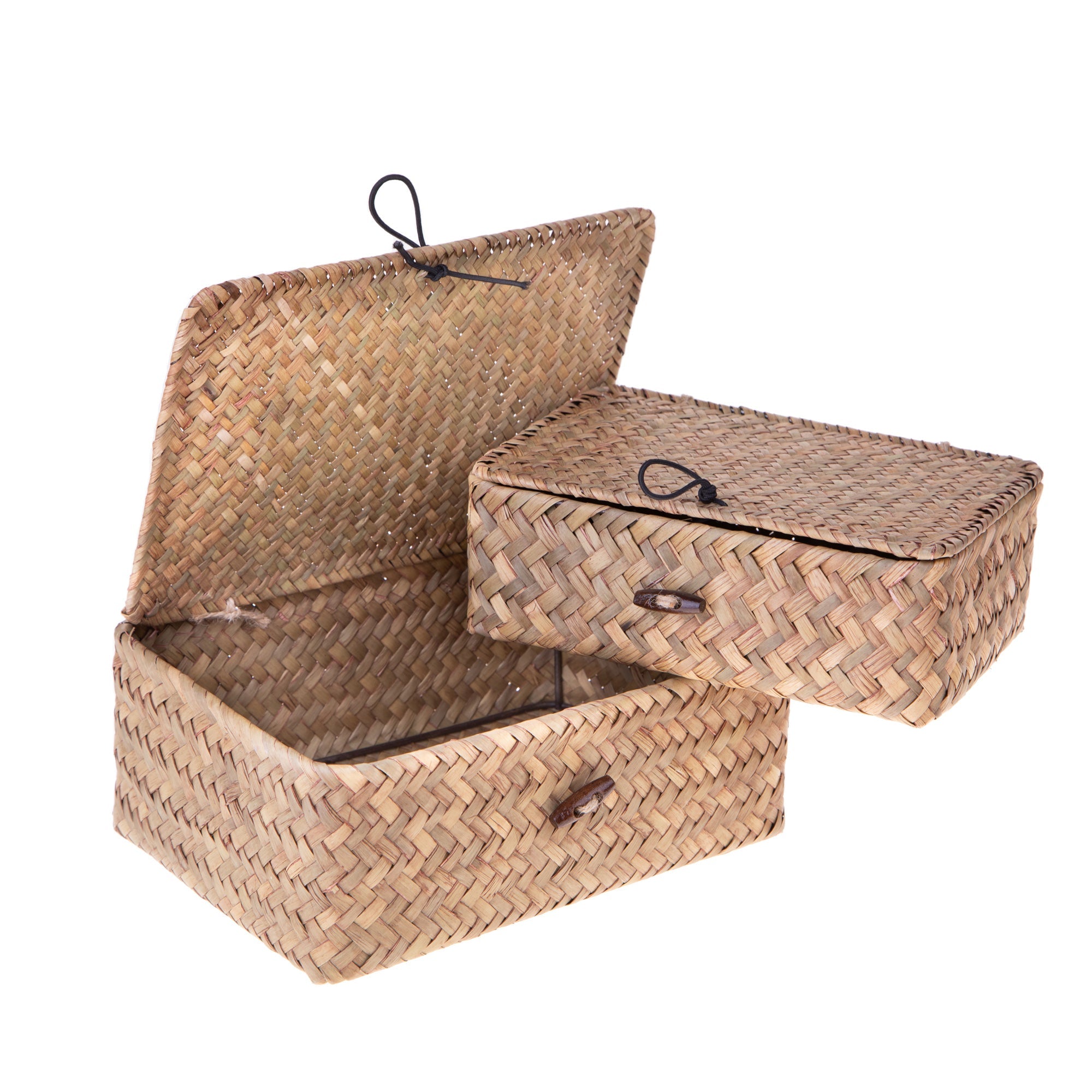 Set 2 Scatole con Coperchio 23 20 cm