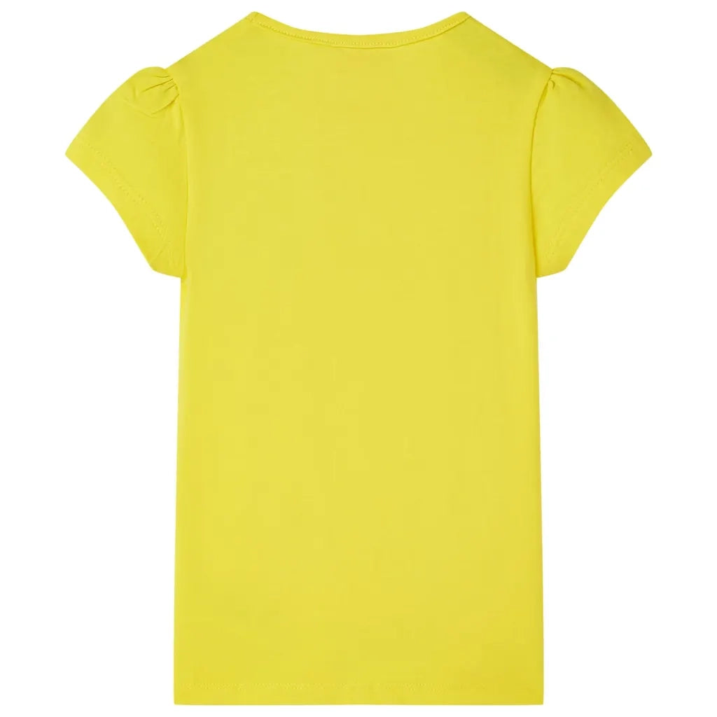 Maglietta per Bambine Giallo Brillante 140