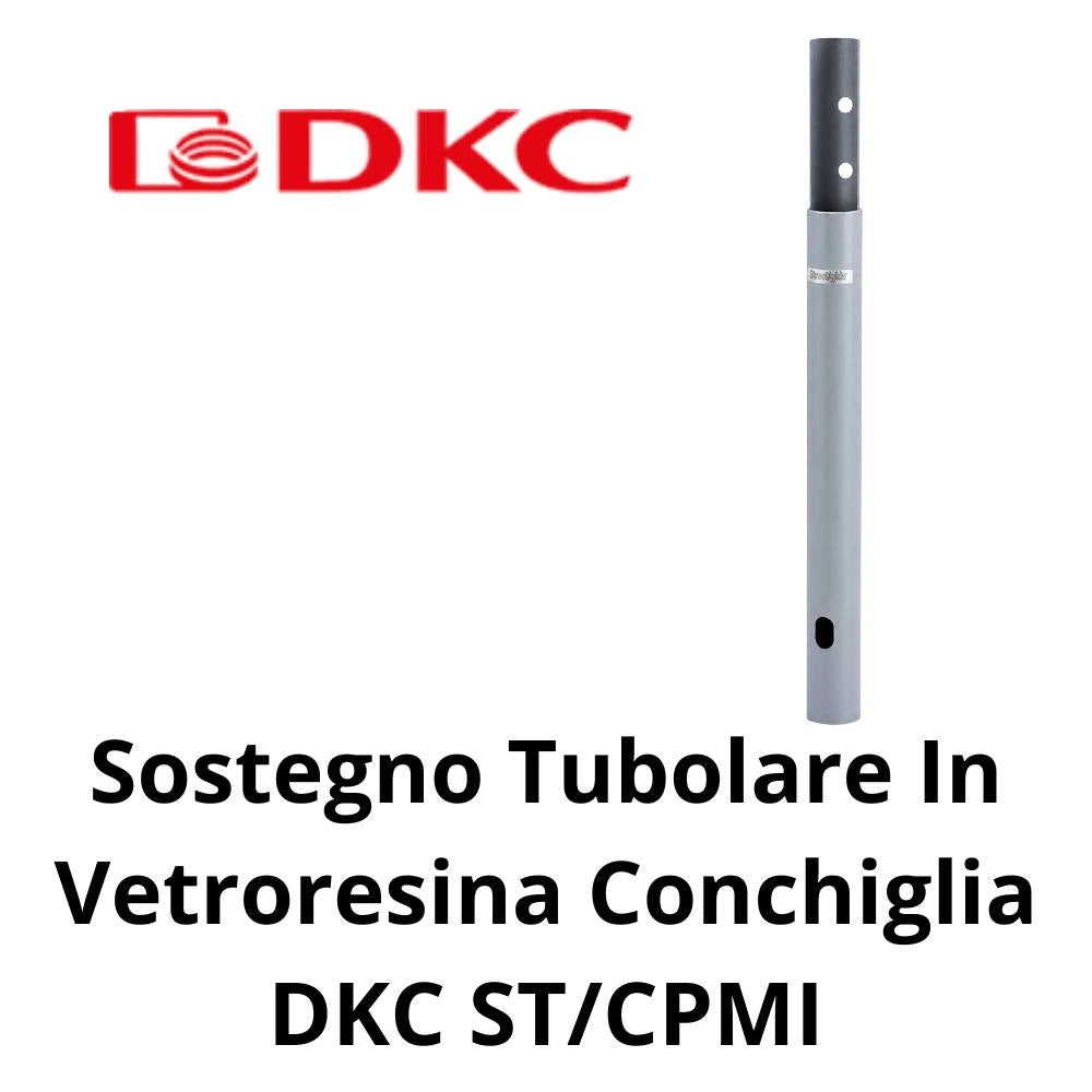 Sostegno tubolare in vetroresina conchiglia dkc st/cpmi
