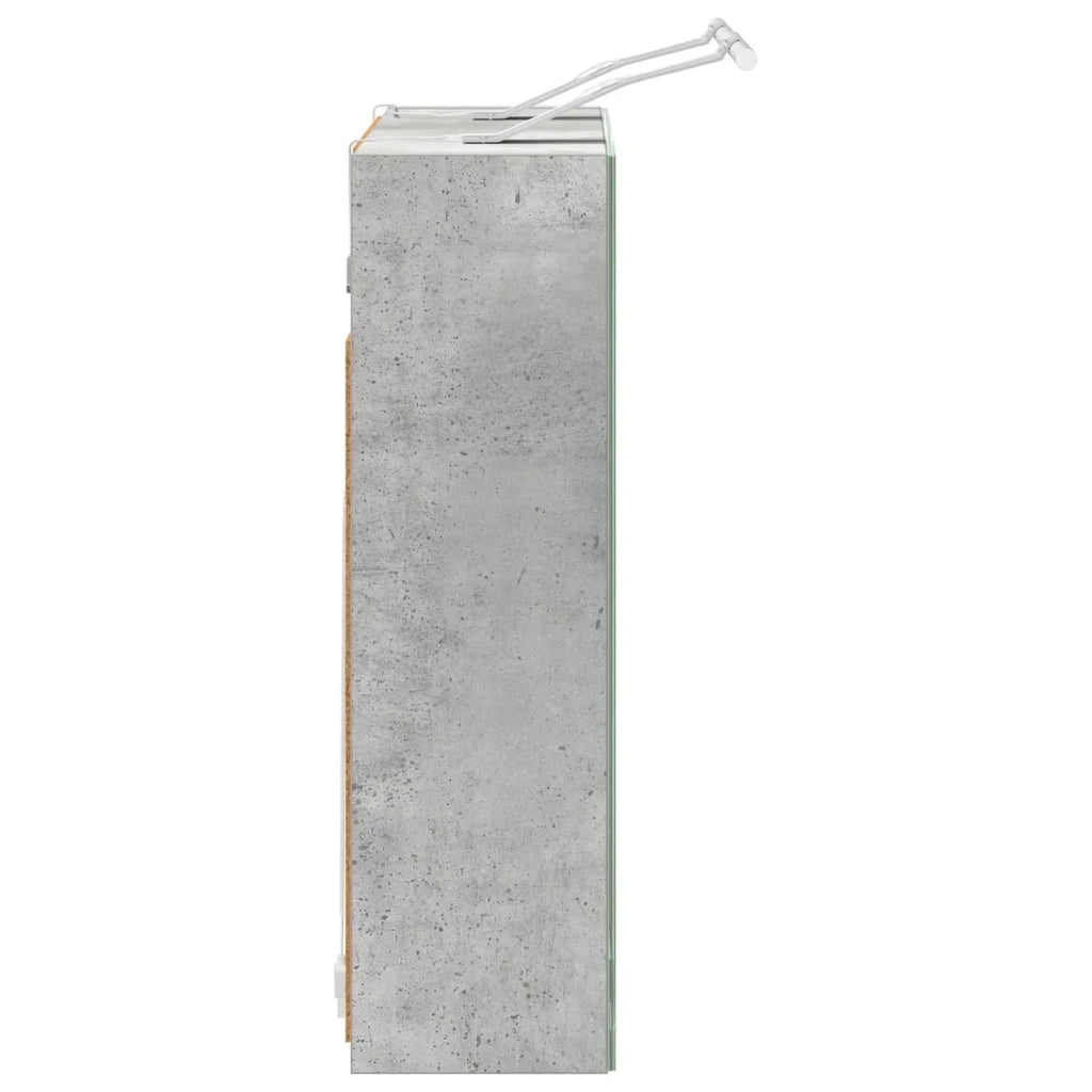 Mobiletto per specchio da bagno Grigio cemento