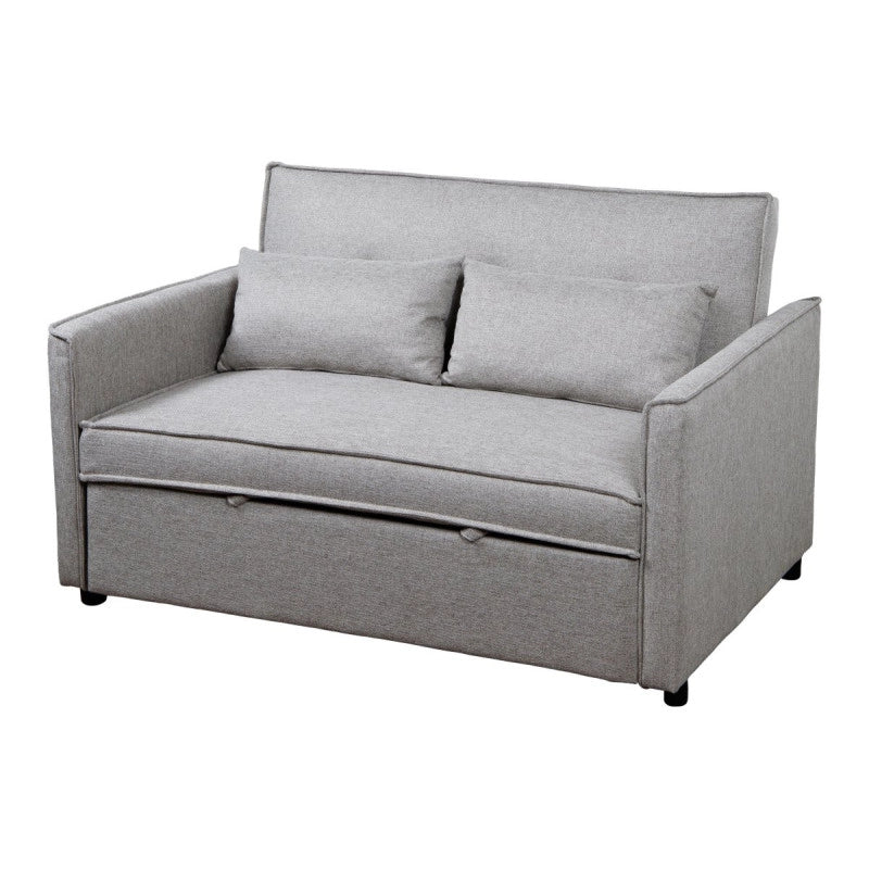 Divano Letto Steven In Tessuto Beige Dimensione 130x86x80cm
