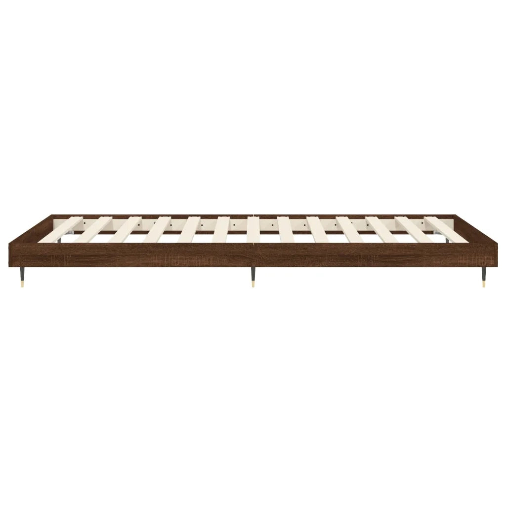 Giroletto senza Materasso Rovere Marrone 75x190cm in Truciolato