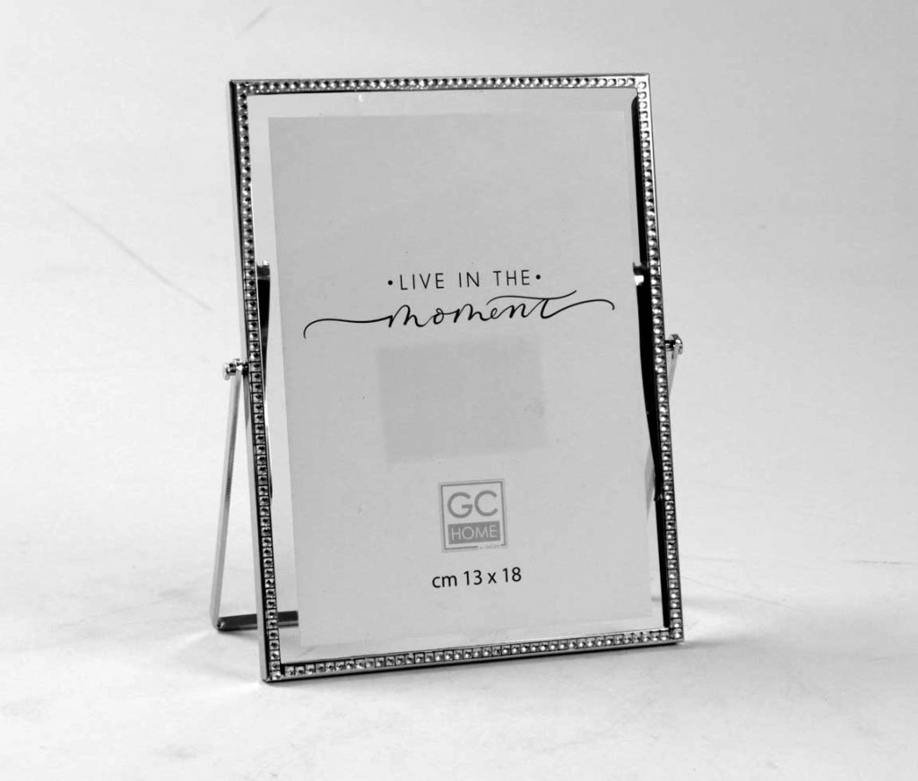 PORTAFOTO VERTICALE IN METALLO 9X13CM COLORE SILVER