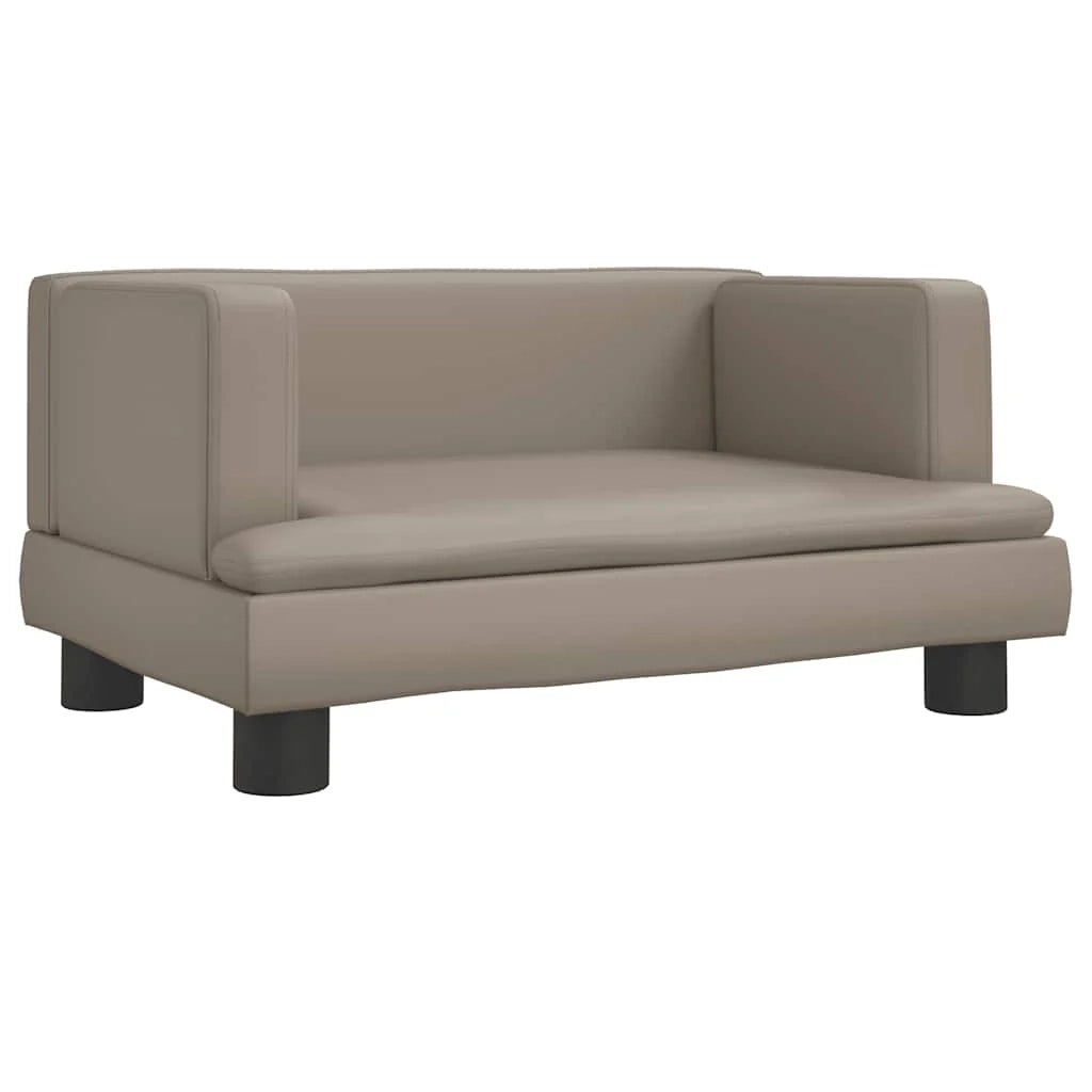 Cuccia per cani comoda cuccia da divano color cappuccino 60 x 40 x 30 cm similpelle marrone 02_0043077