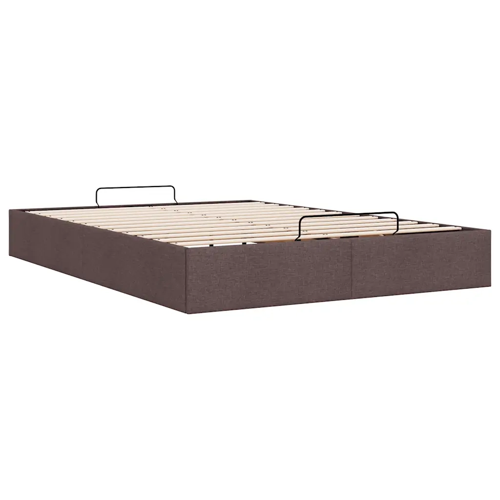 Struttura Letto Pouf senza Materasso-Giroletto con contenitore 140x190 cm in Tessuto 515441