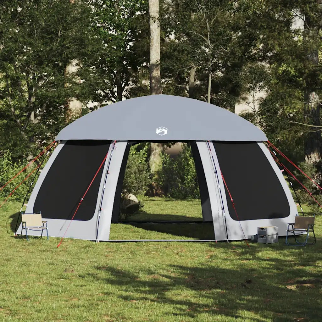 Tenda da piscina con Patta Rimovibile&Pareti in Rete 612x612 cm 4100639