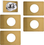 Piastra di riparazione della maniglia - Piastra di maniglia - Decorare le porte - Autoadesivo - 4 pezzi - Oro