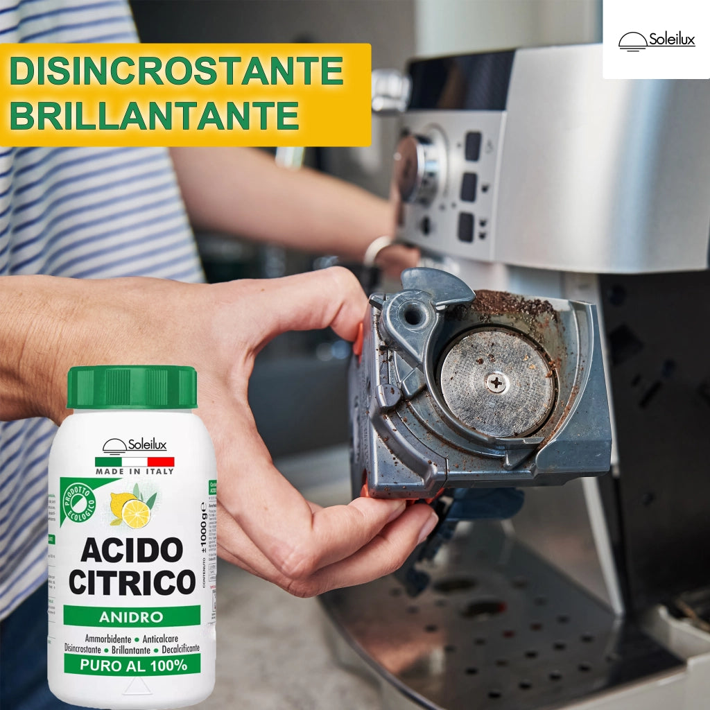 2X Acido Citrico Anidro 1kg Prodotto Ecologico