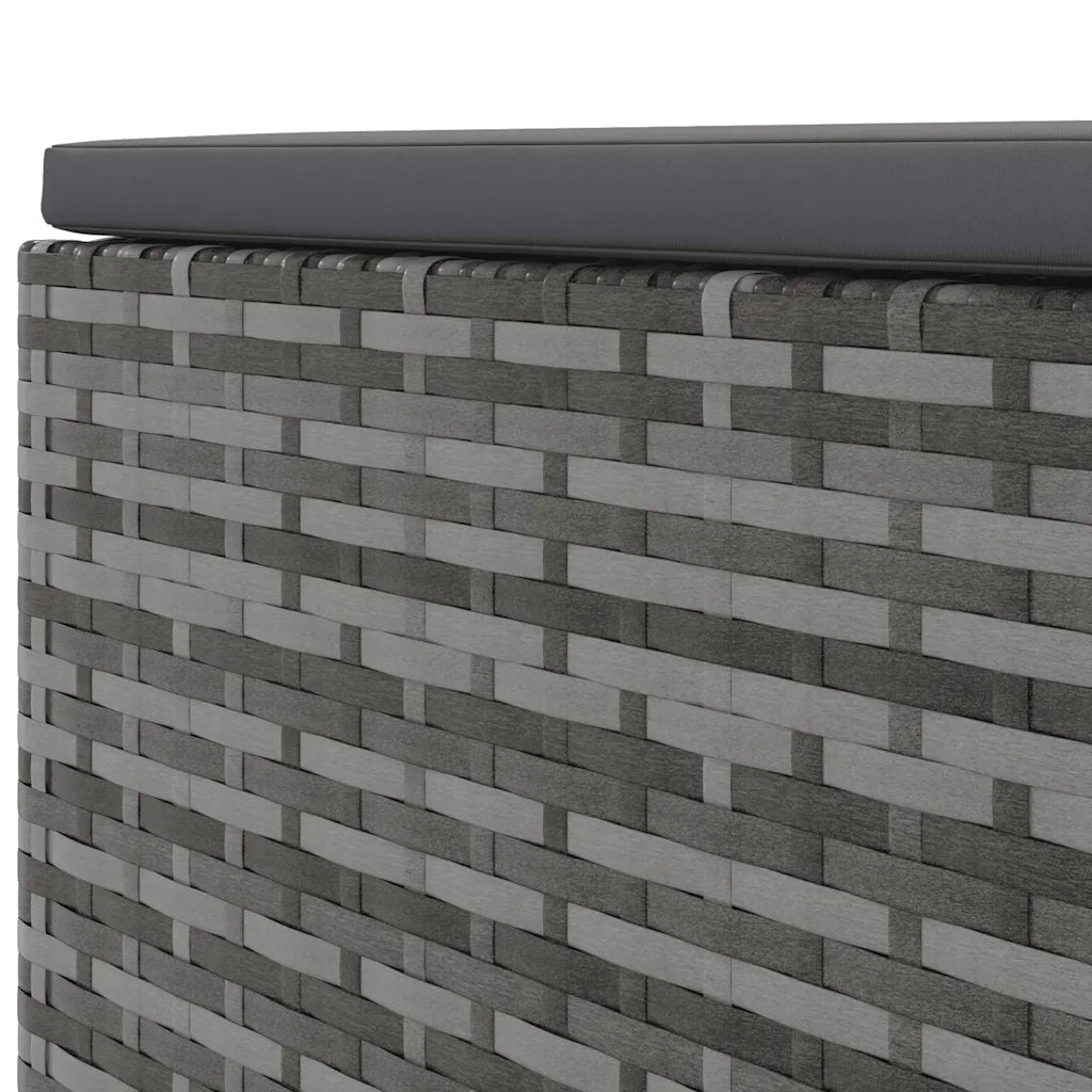 Set Divani da Giardino 6 pz con Cuscini in Polyrattan Grigio