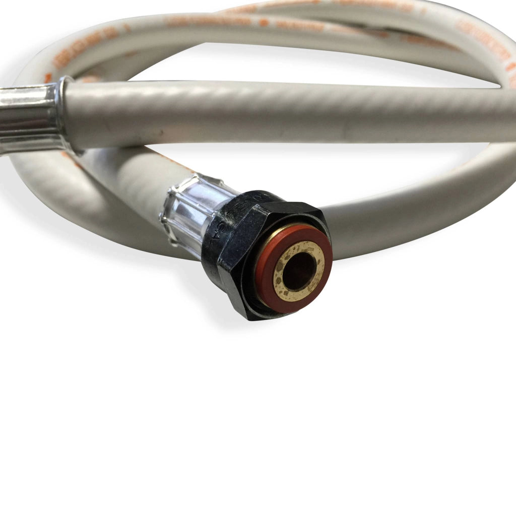 Tubo flessibile per gas certificato nf g1/2, 1,5m, grigio