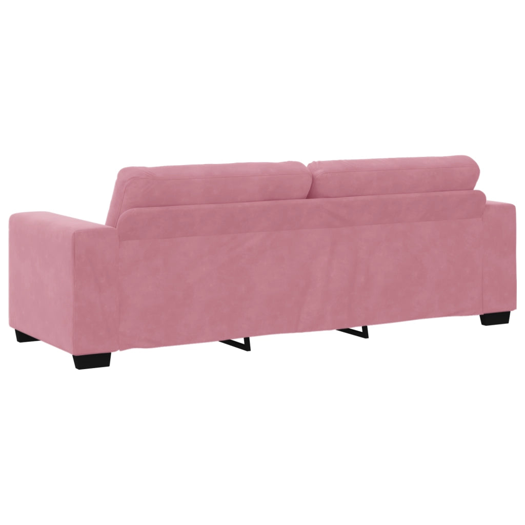Divano 3 Posti Rosa 180 cm in Velluto