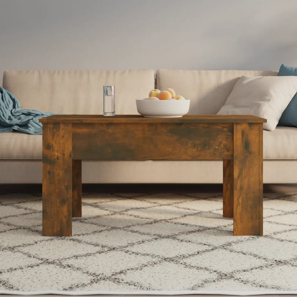 Tavolino da Salotto Rovere Fumo 101x49x52 cm Legno Multistrato cod mxl 23485