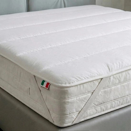 Topper in Pelle - Protezione per Matraccio - Resistenza Extra - Fatto in Italia - 120x200 cm - Bianco