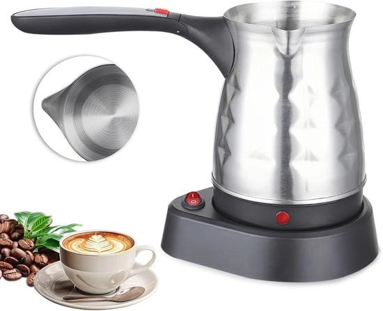 Caffettiera elettrica in acciaio inossidabile 500 ml con maniglia ripiegabile
