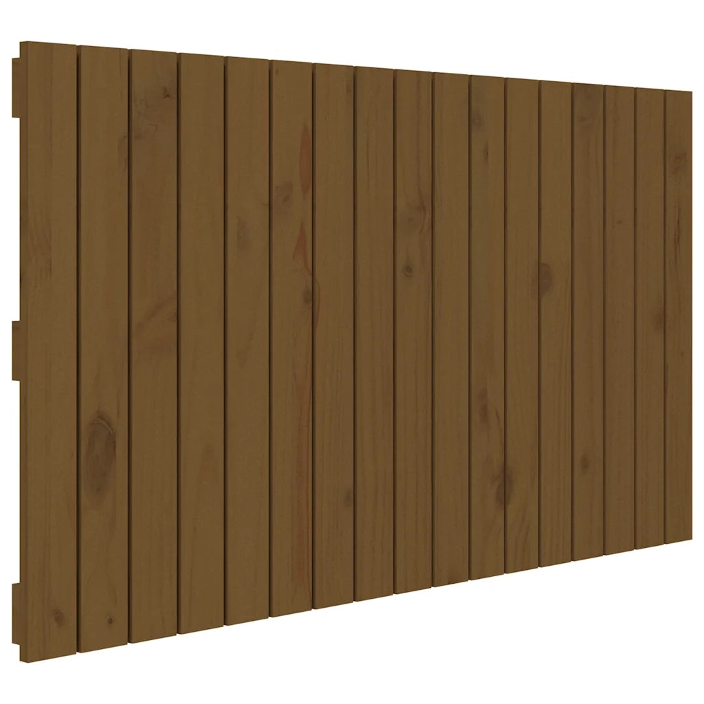 Testiera da Parete Ambra 108x3x60 cm in Legno Massello di Pino
