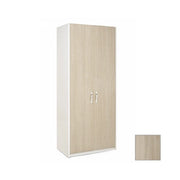 Armadio 2 ante cassa bianca e frontale colore olmo Cm 91x52xH 210