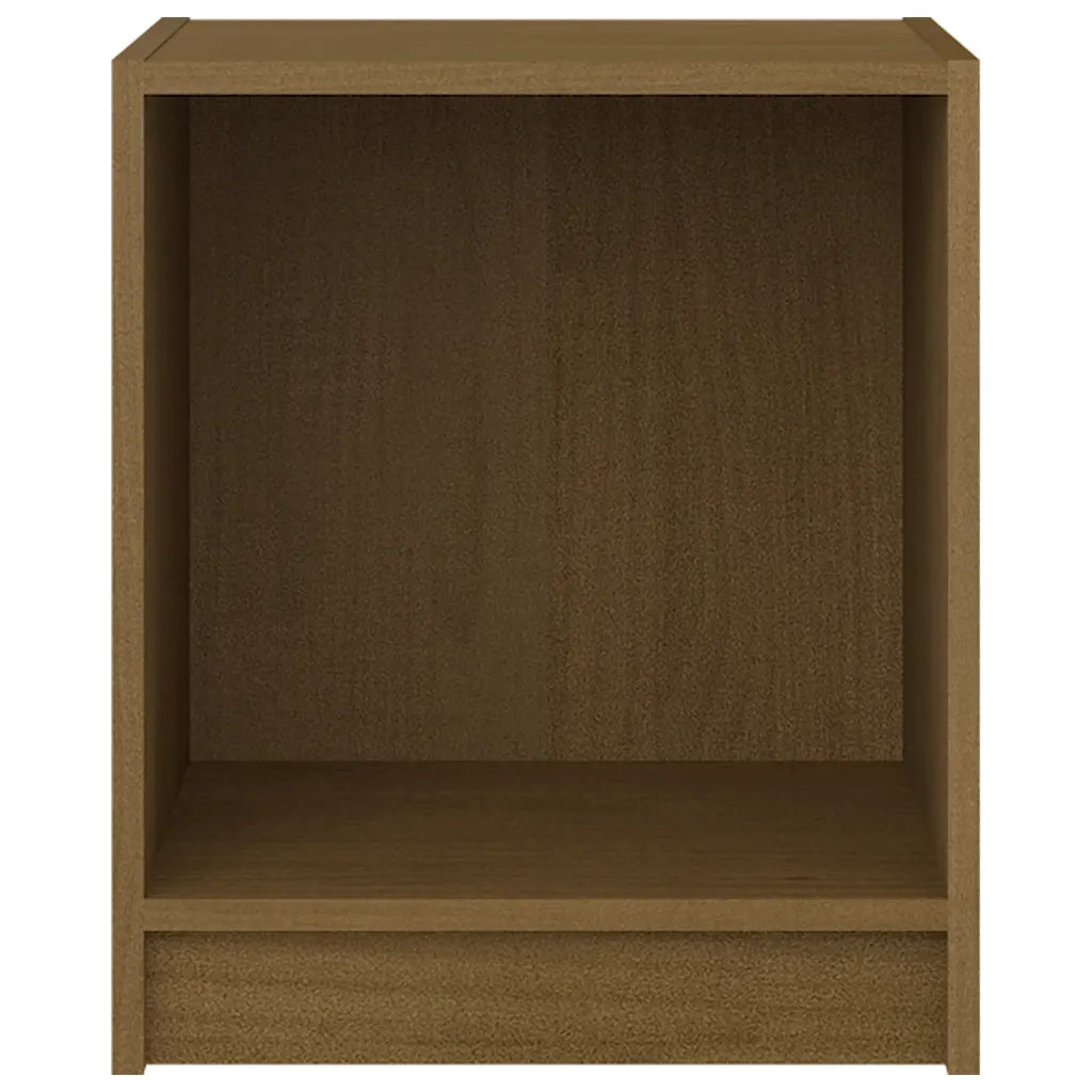 Comodino Marrone Ambra 35,5x33,5x41,5 cm in Legno di Pino 809925