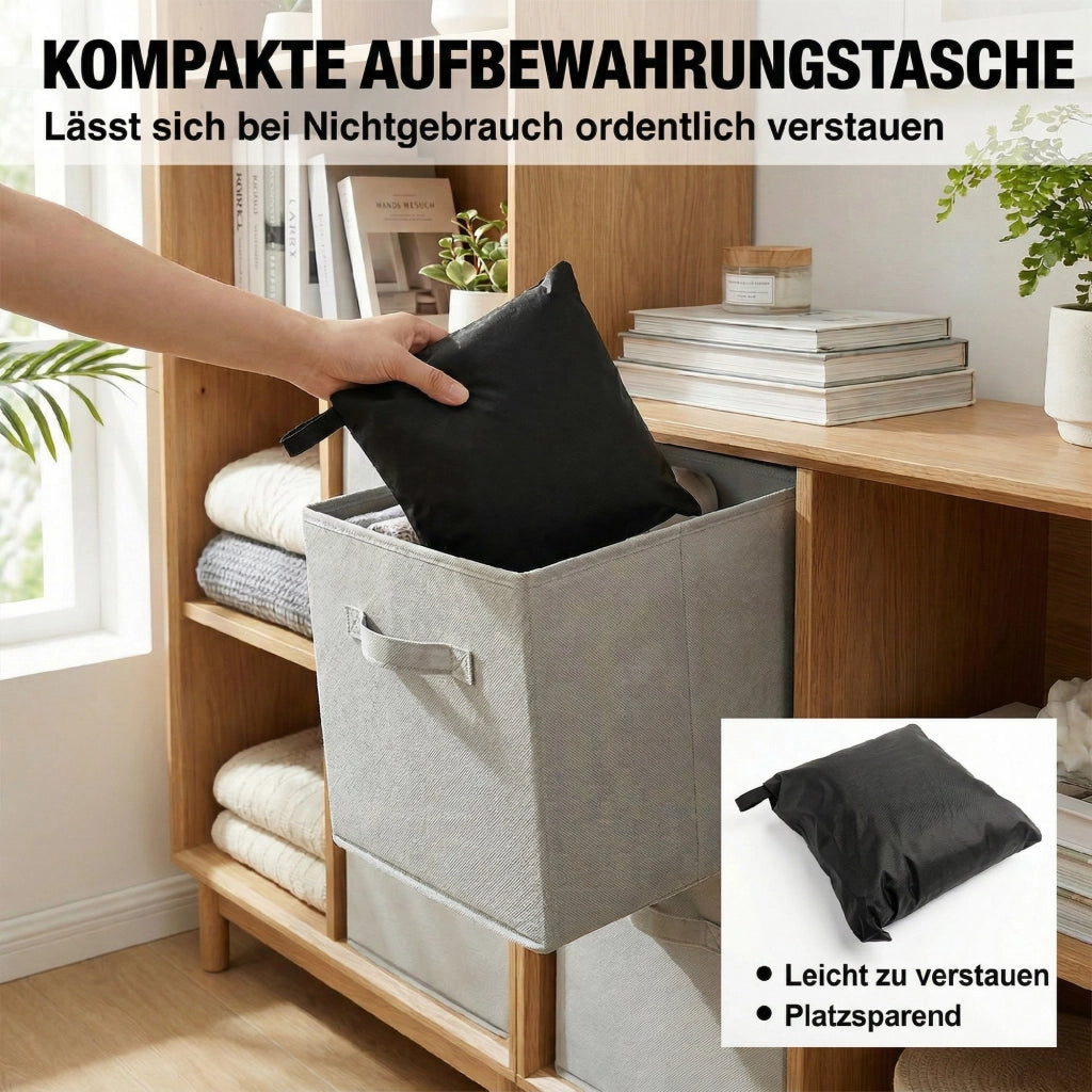 Copertura per Mobili da Giardino Impermeabile Antivento Anti-UV ¨C zephmum ¨C Nero 180x120x74cm