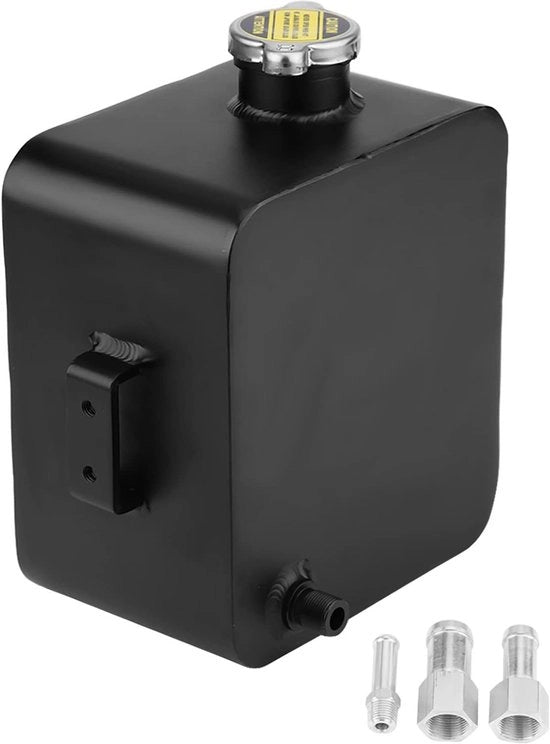 Reservatorio di liquido refrigerante 2,5L - Alluminio - Resistente alla corrosione - Alta temperatura - Verniciatura a polvere - Contenitore per pulitore di parabrezza - Tanke di liquido refrigerante