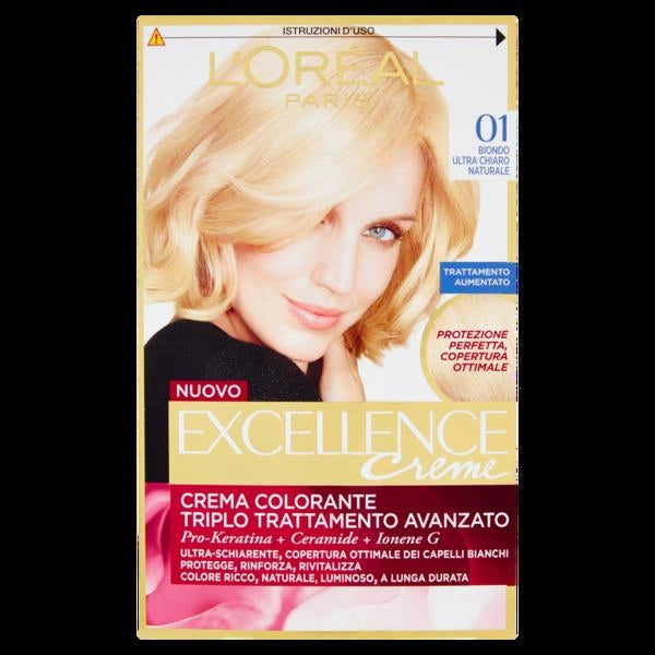 EXCELLENCE CREMA COLORANTE 01 BIONDO ULTRA CHIARO NATURALE