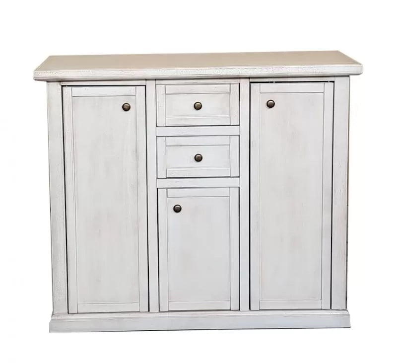 Madia credenza 3 porte 2 cassetti bianco anticato 100 x 39 x 85 (392) - Mobili 2G