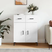 Credenza 69,5x34x90 cm in Legno Multistrato Bianco Lucidocod mxl 128050