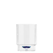 Zafferano Set 6 Bicchieri Tumbler Teca Mare Decorazione Stella Marina in Vetro Borosilicato Lavorato a Mano Design Innovativo Impilabile Trasparente