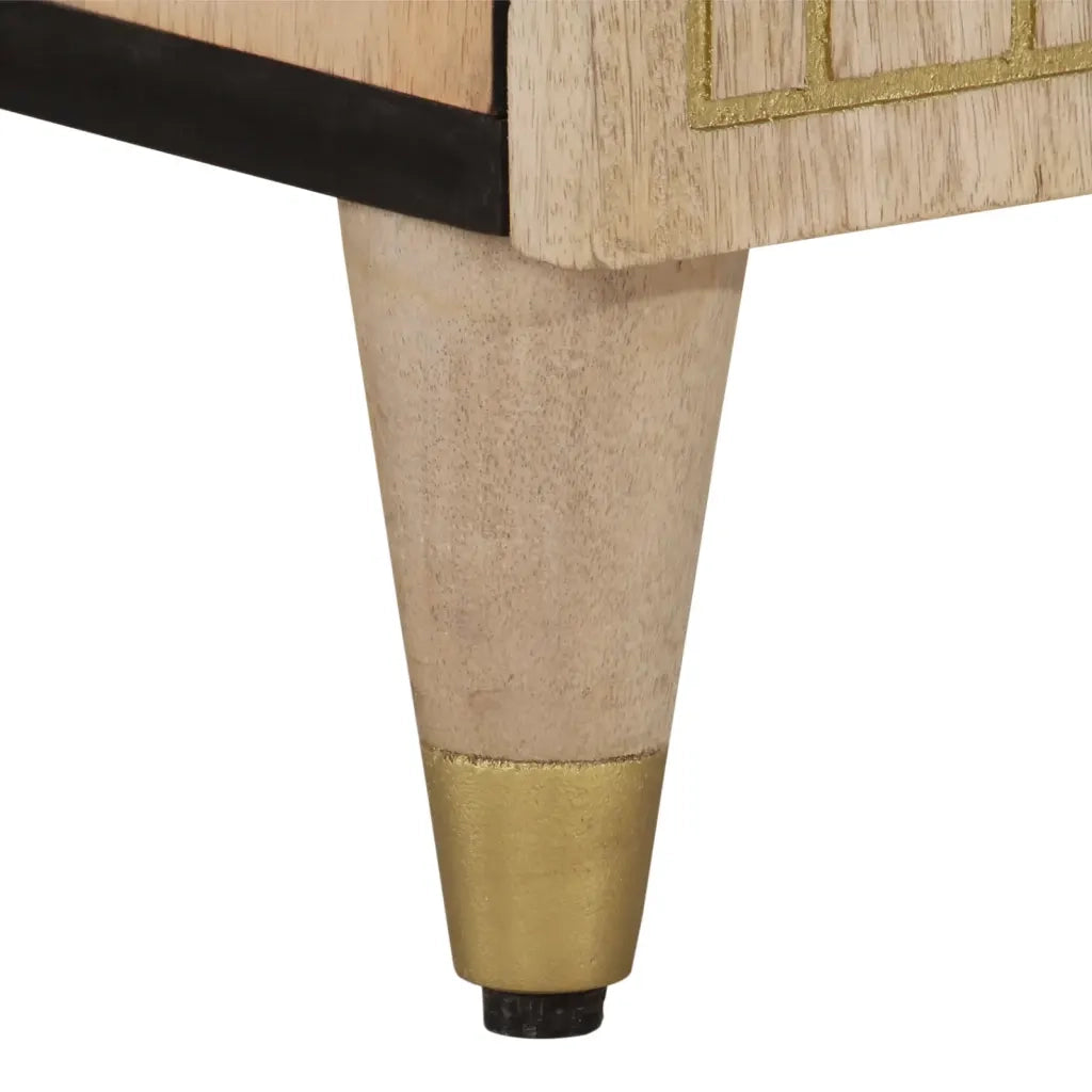 Mobile Porta TV 80x31x46 cm in Legno Massello di Mango 358263