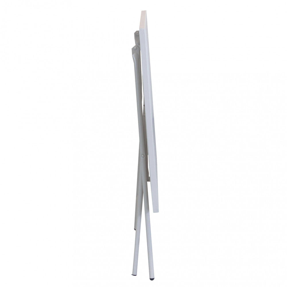 Tavolo Bristol 110x70x72 h cm in Acciaio Tortora
