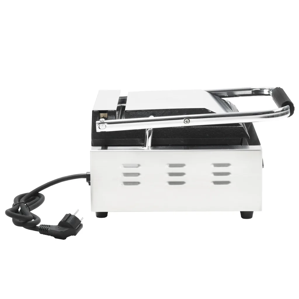 Griglia per Panini Scanalata in Acciaio Inox 1800W 31x30,5x20cm 50749