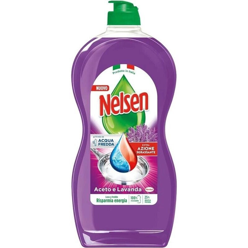 SET 12 NELSEN DETERSIVO PER PIATTI DA 850ML ALLA LAVANDA