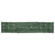 Paravento da Balcone con Foglie Verde Scuro 500x100 cm 315489