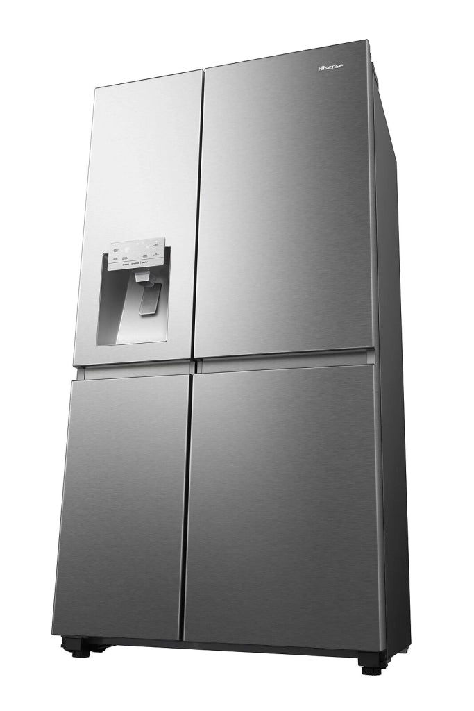 Hisense RS818N4TIE Frigorifero Side by Side 632 L 179 cm Classe E 38 dB Total No Frost WiFi Dispenser Acqua e Ghiaccio colore Acciaio Inox