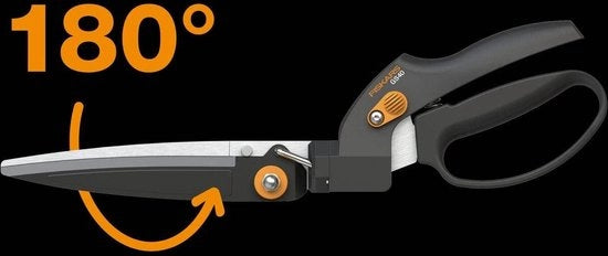 Scoppiettatore per erba - angolo regolabile - 180 gradi - lunghezza 355 cm - acciaio/plastica - nero/arancione - SmartFit - GS40 - 1023632