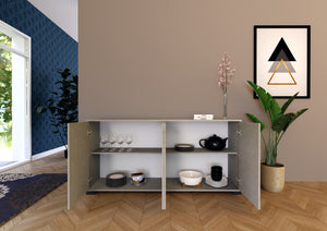 Madia 4 Ante 172x40x83 cm Lumina Cashmere