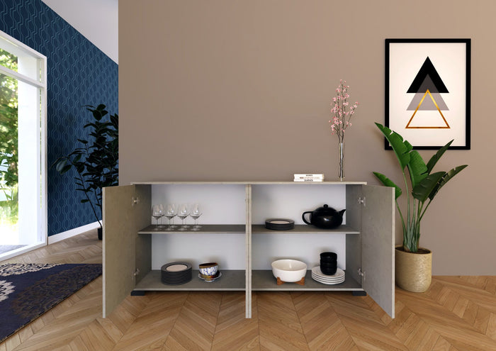 Madia 4 Ante 172x40x83 cm Lumina Cashmere