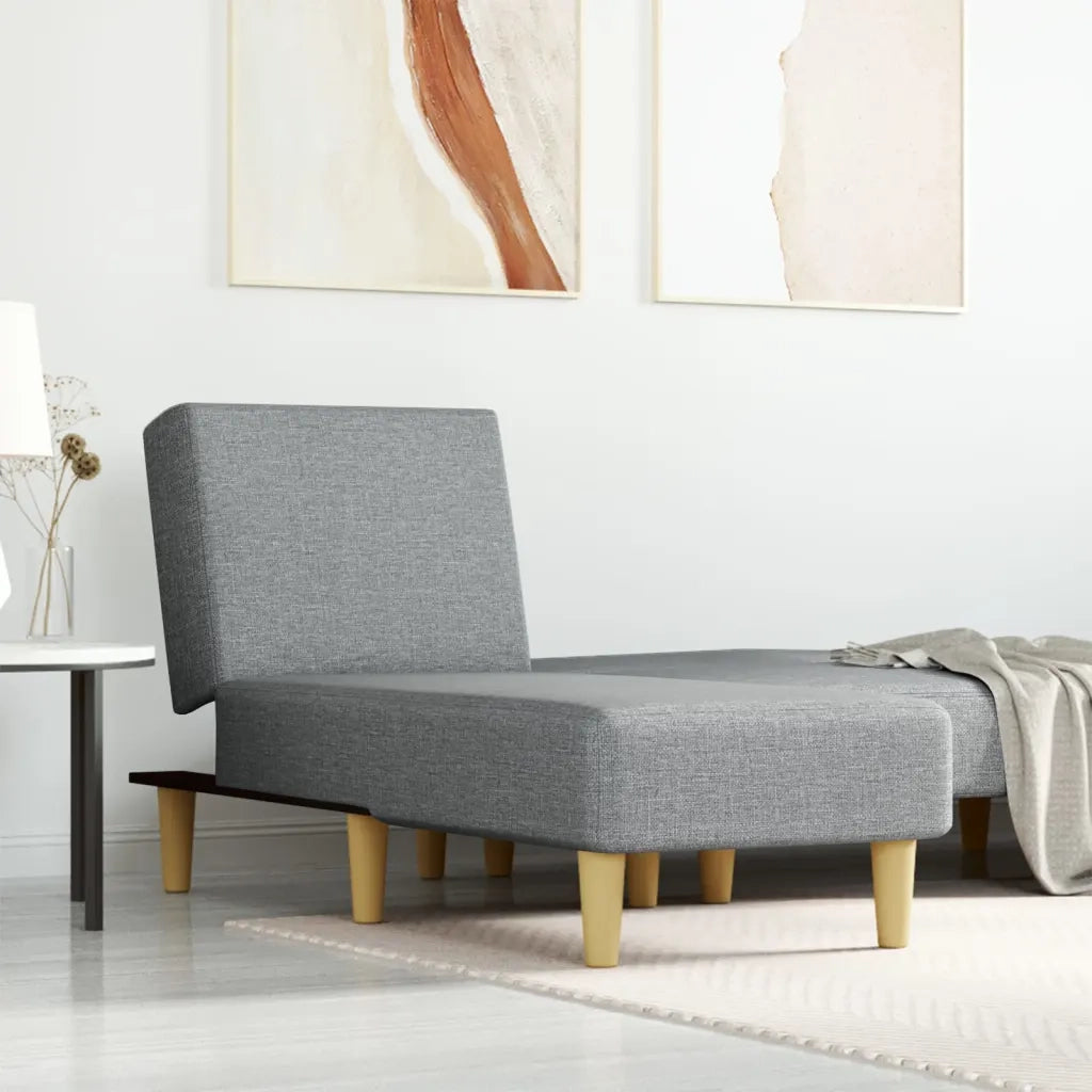 Chaise Longue in Tessuto Grigio Chiarocod mxl 118595