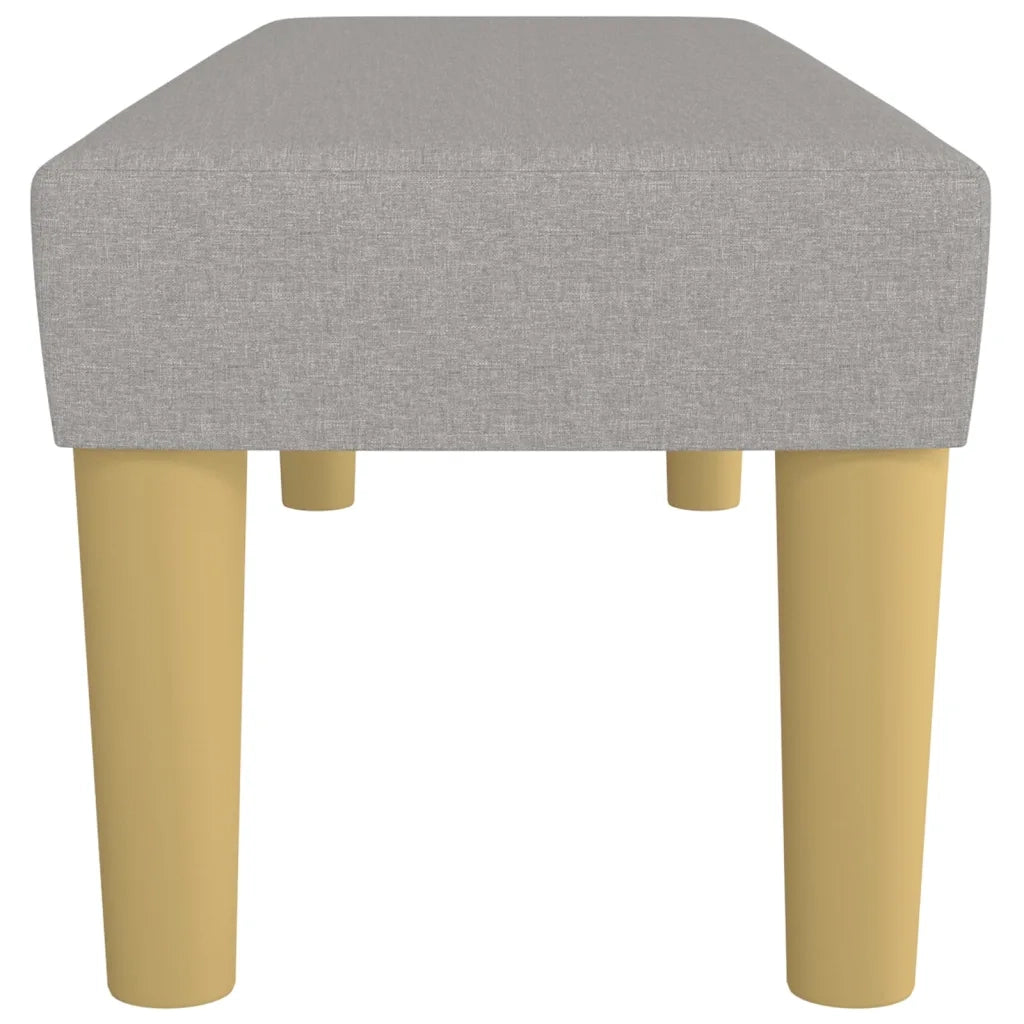Panca Grigio Chiaro 100x30x30 cm in Tessuto cod mxl 73718