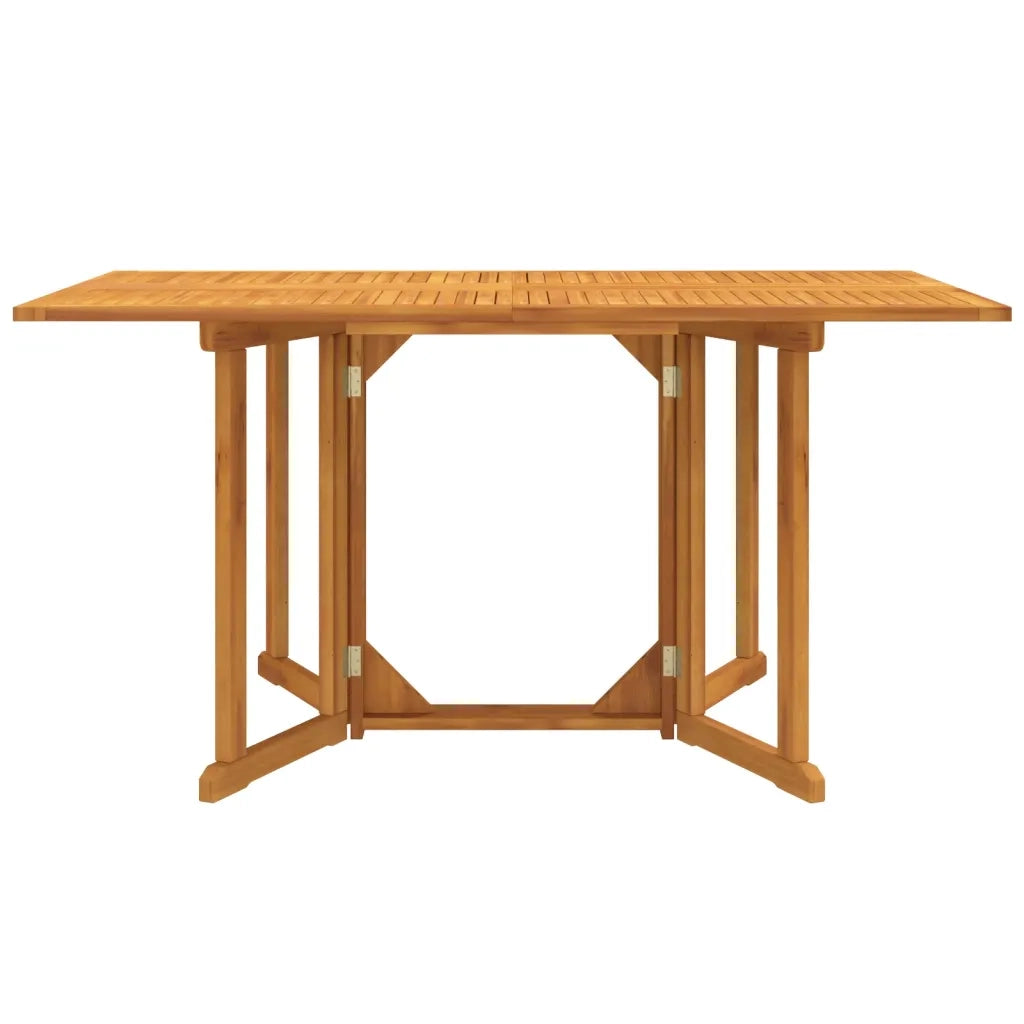 Tavolo Giardino-Tavolo da esterno Pieghevole a Farfalla 150x90x75cm Massello Teak