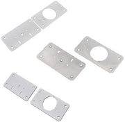 Kit di riparazione scharniere 8 pezzi - Avvitatore - Viti - Acciaio inossidabile - Adatto per porta/armadio - Facile da installare - Piastre di sfera