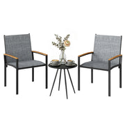 Set Bistr¨° 3 Pezzi ¨C zephmum ¨C Grigio, Rete e Metallo