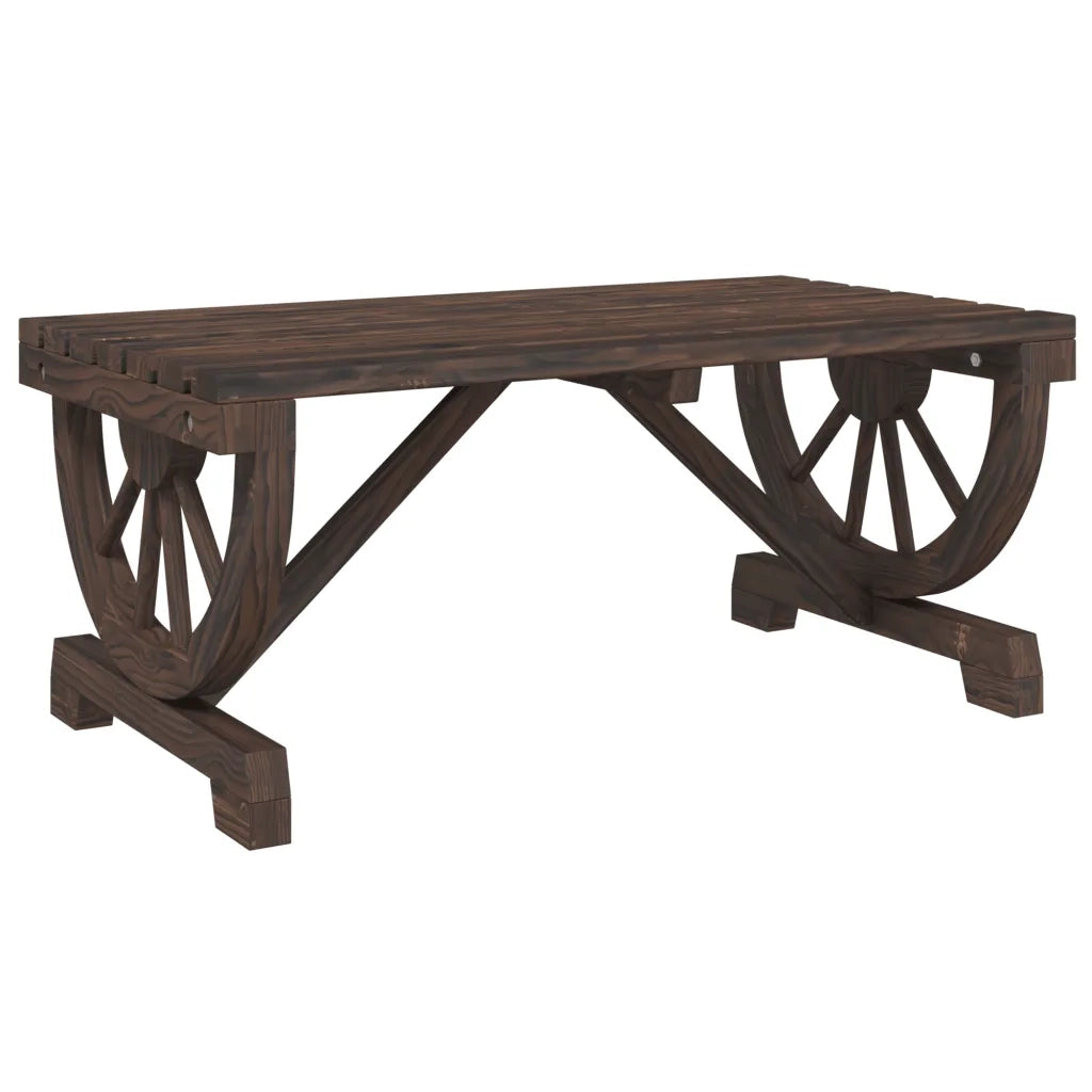 Tavolino da Giardino-Tavolo da Esterno-Tavolino da Patio 90x50x40 cm in Legno Massello di Abete 346077