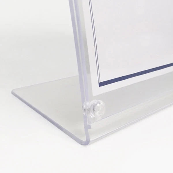 Porta avvisi da banco magnetico in Plexi profilo curvo Monofacciale - A4 Verticale
