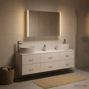 Set di mobili per il bagno 4 pcs Bianco 3407063