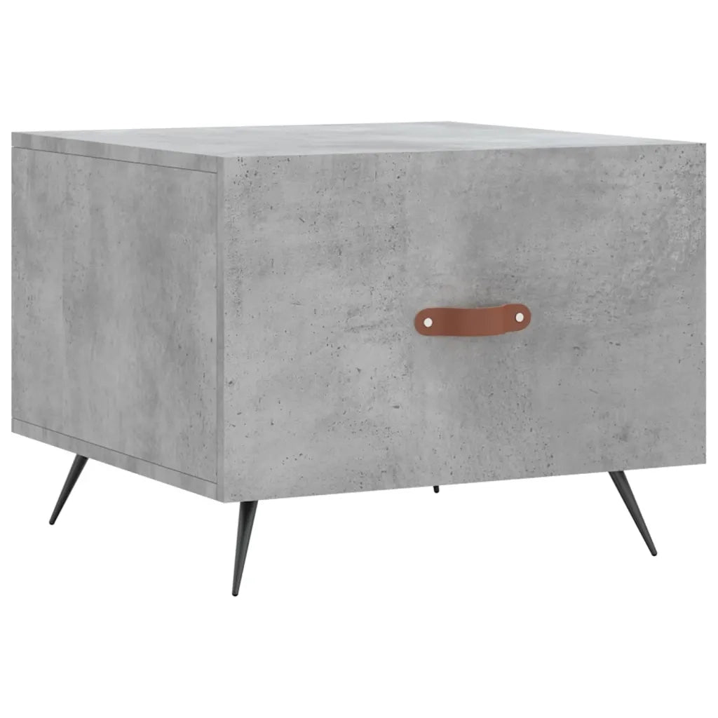 Tavolino Salotto Grigio Cemento 50x50x40 cm Legno Multistratocod mxl 80787