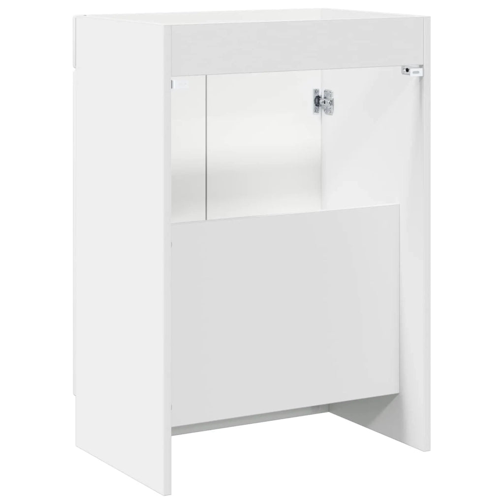 Mobiletto da bagno sotto il lavello Bianco 56 x 37,5 x 81 cm 890004