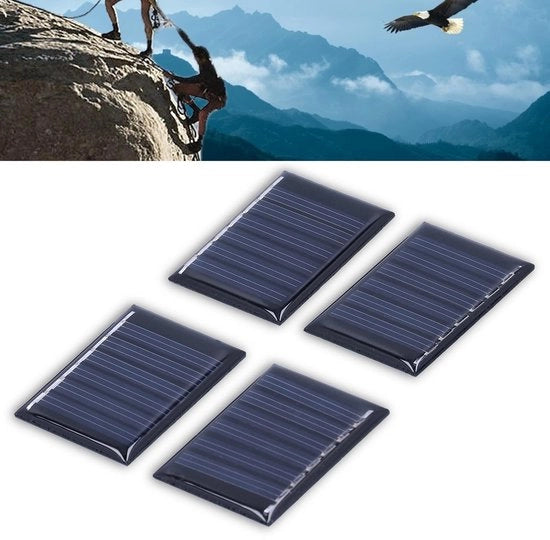 Pannello solare portatile per giocattoli - 0,15W 3V - 4 pezzi