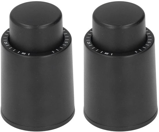Blocco di Bottiglia in Vetro - Erribile - Sealer a Vuoto - Impermeabile - Plastica - 2 Pezzi - Tappo di Bottiglia 72 x 47 mm