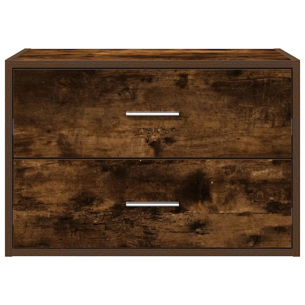 Armadio con 2 Cassetti in Rovere Fumo 60x31x40 cm in Truciolato 858829